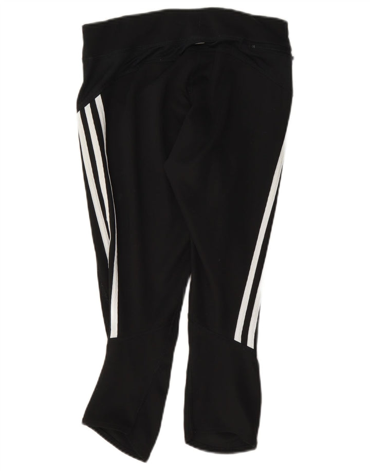 Adidas Climalite Capri Leggings UK 8 Small Noir Polyester