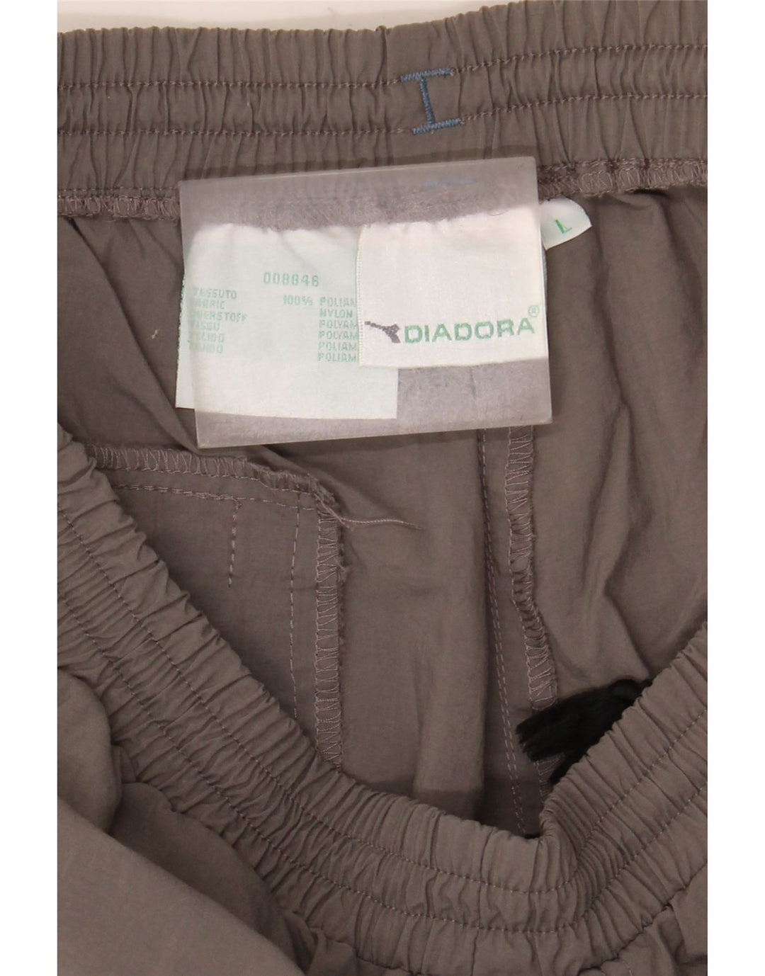 Diadora Pantalon De Survêtement Large Gris Polyamide Homme