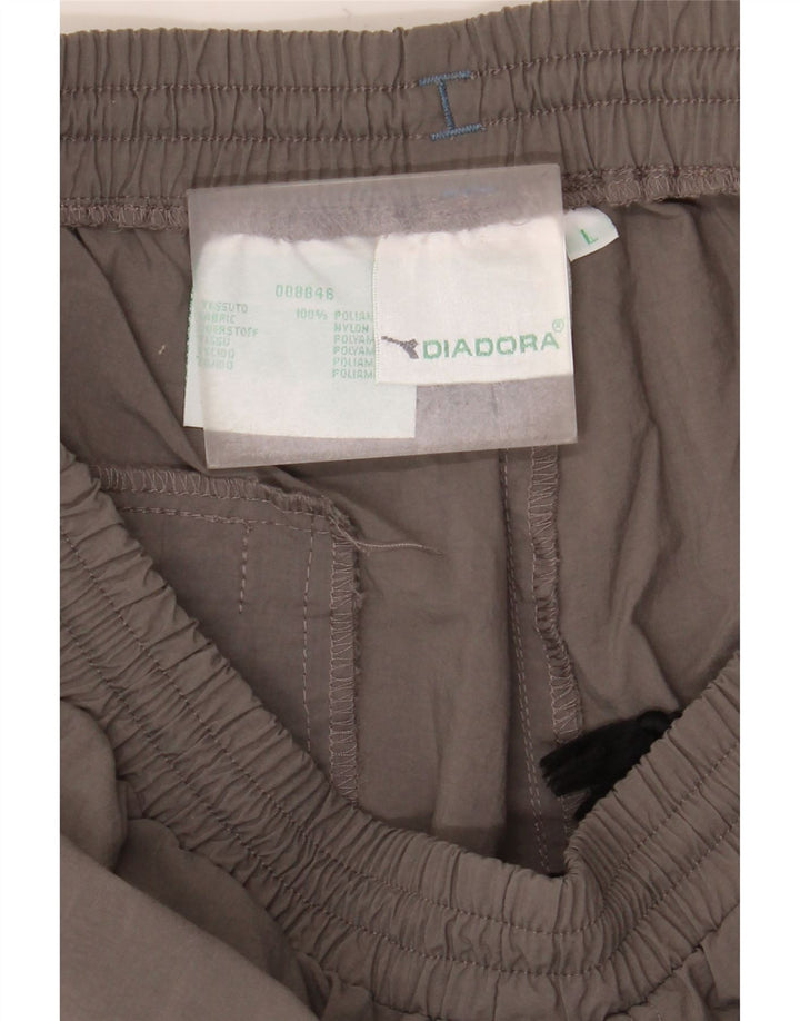 Diadora Pantalon De Survêtement Large Gris Polyamide Homme