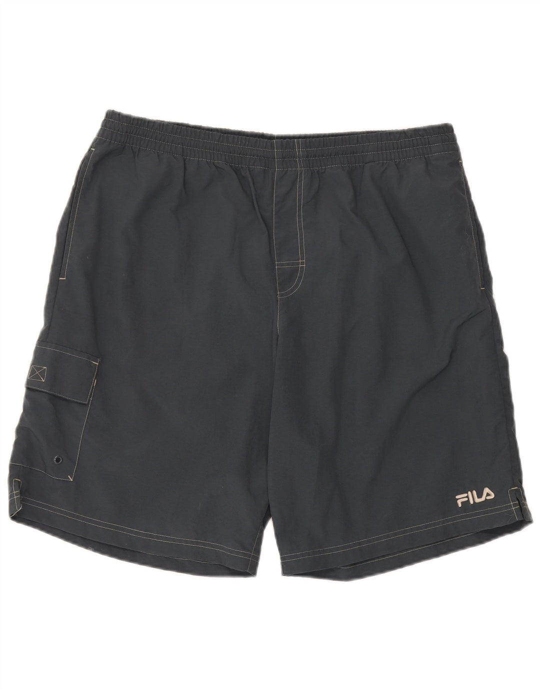 Fila Short de Sport XL Gris Polyamide Homme