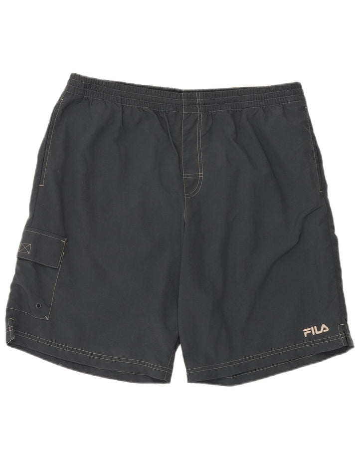 Fila Short de Sport XL Gris Polyamide Homme