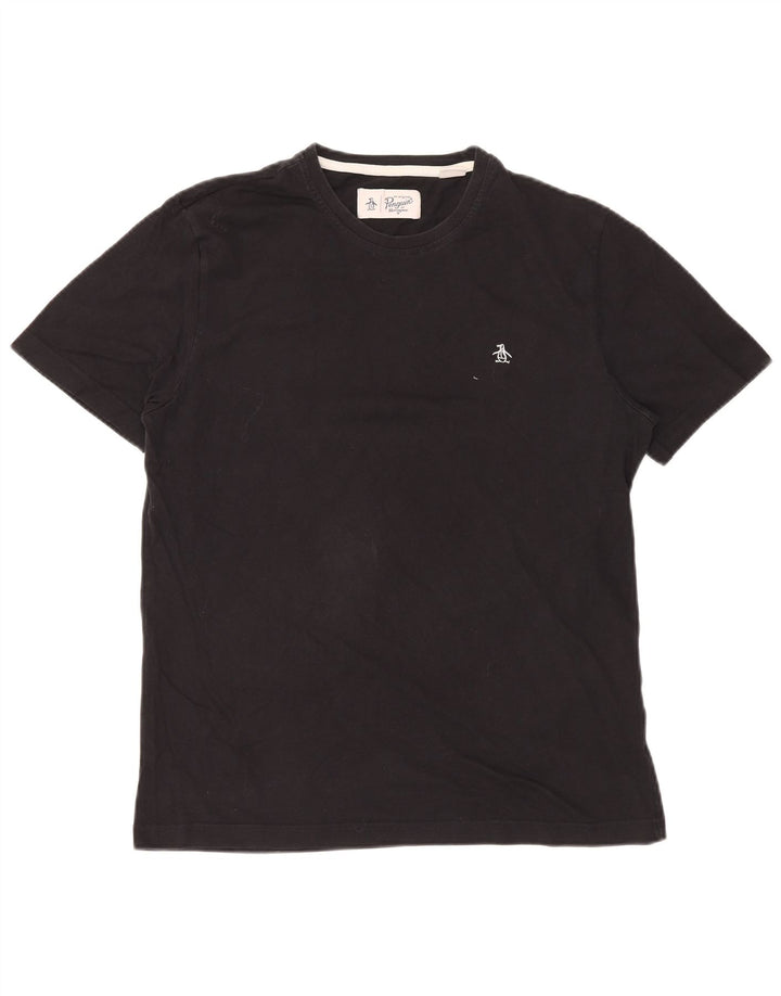 PENGUIN T-Shirt Homme Haut Large Noir Coton