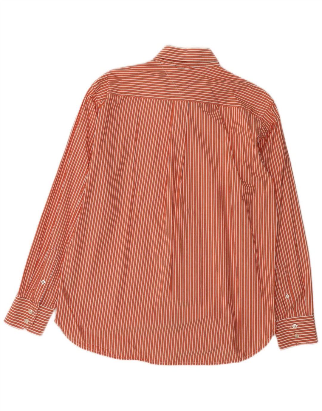 Tommy Hilfiger Chemise homme en coton à fines rayures orange moyen