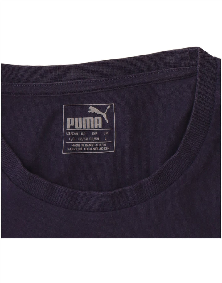 Puma T-shirt graphique pour homme, grand, bleu marine