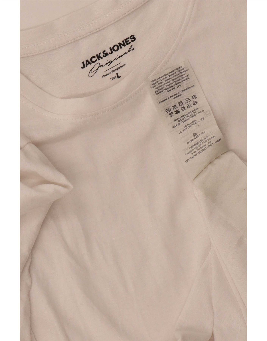Jack & Jones T-Shirt Homme Grand Blanc Coton