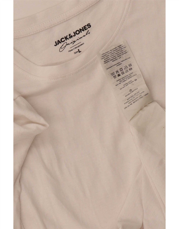 Jack & Jones T-Shirt Homme Grand Blanc Coton