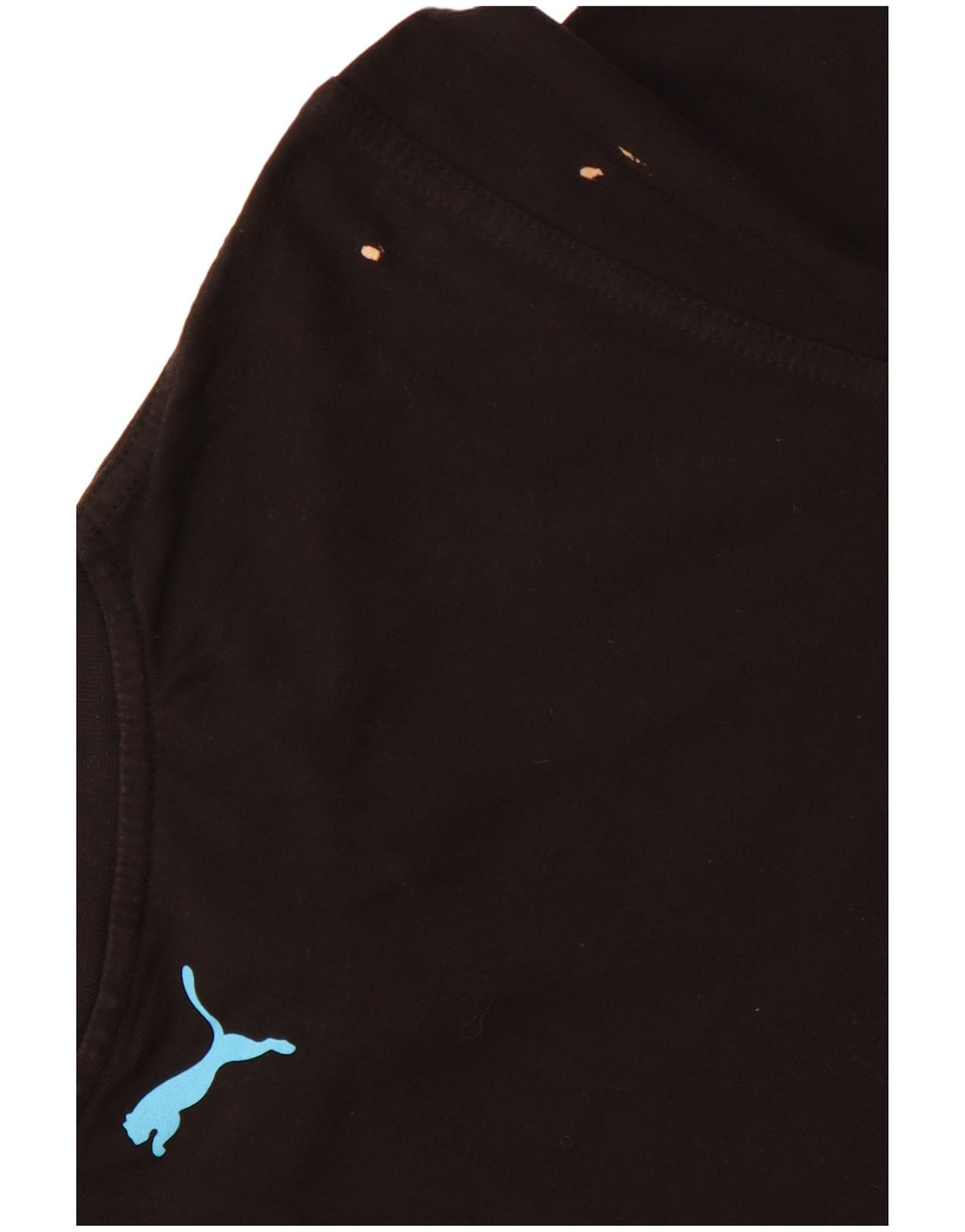 PUMA T-shirt graphique pour femme UK 10 Small Noir Coton