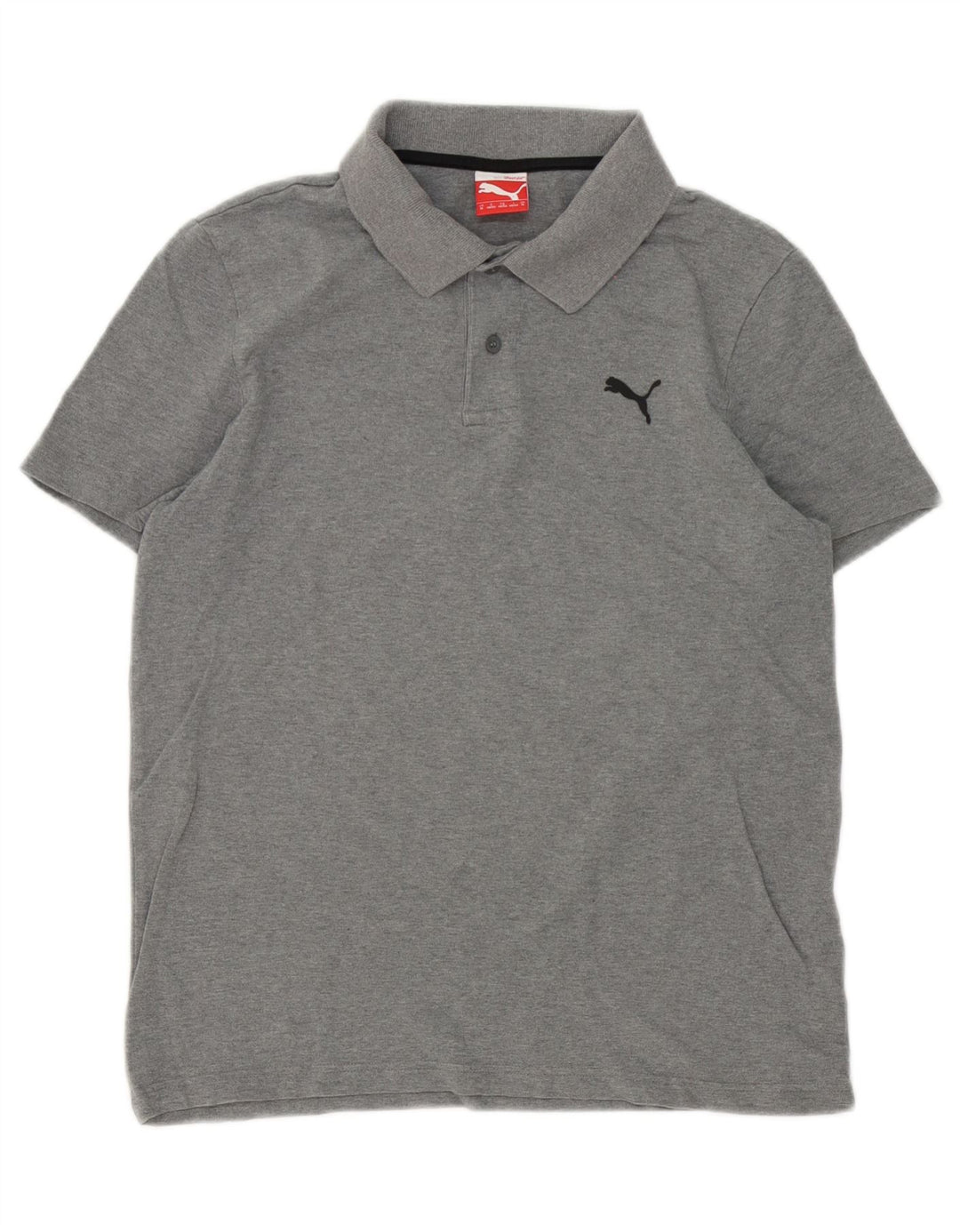 Puma Polo Homme Gris Moyen Coton