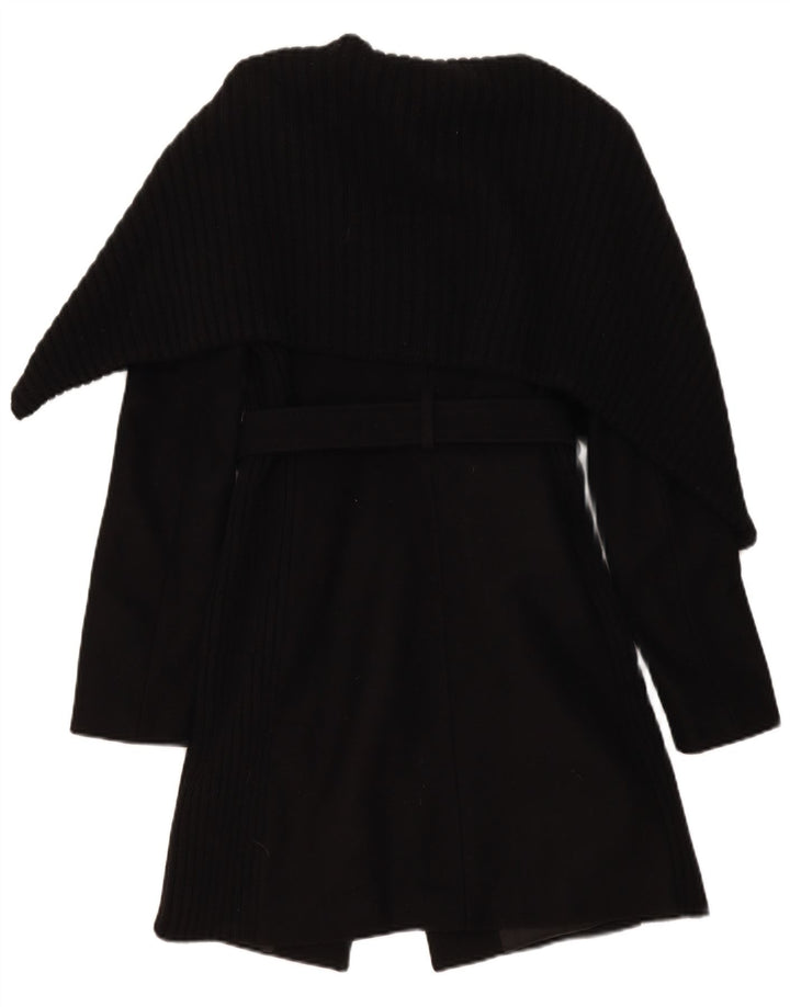 Pinko Manteau Femme UK 8 Petite Laine Noire
