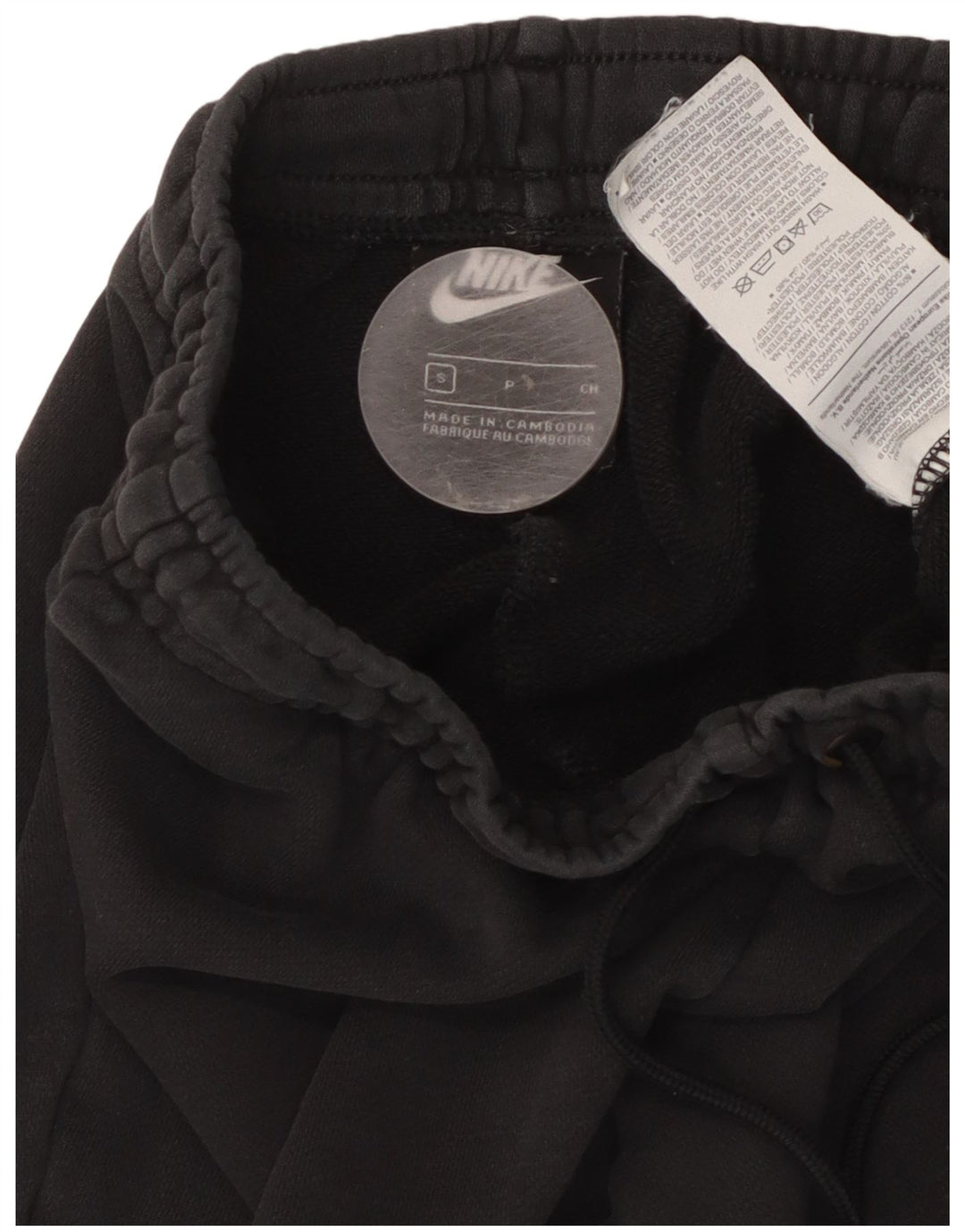 Nike Pantalon de survêtement court pour homme en coton noir Taille S