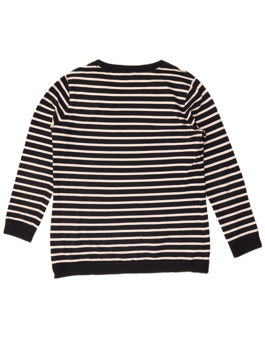 Massimo Dutti Sweat-shirt pour femme US 8 Medium Bleu marine rayé