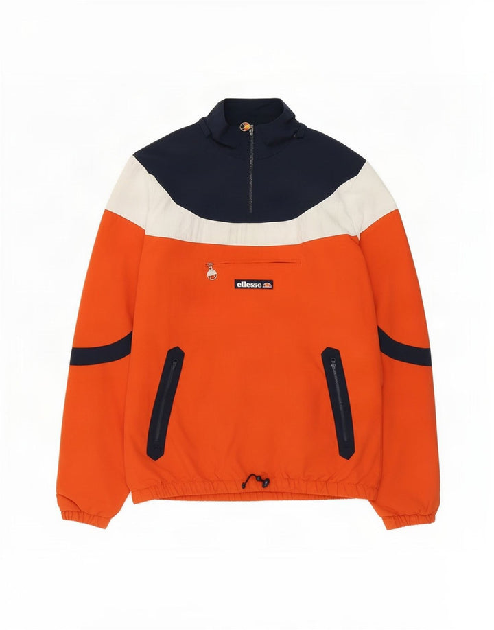 Ellesse Veste de survêtement pour homme Orange moyen Colourblock