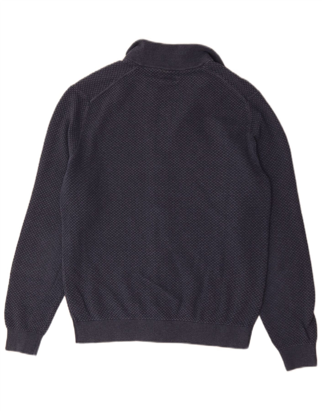 Massimo Dutti Cardigan entièrement zippé pour homme en coton bleu marine Taille S