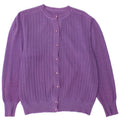 VINTAGE Pull Cardigan Femme UK 14 Violet Moyen