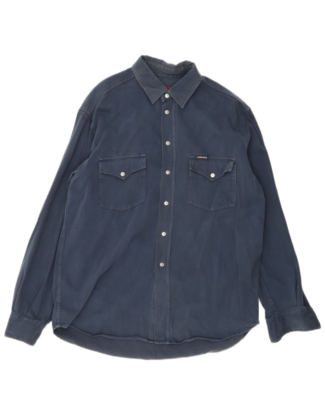 Carrera Chemise en jean pour homme Taille 39/40 Bleu marine moyen Coton