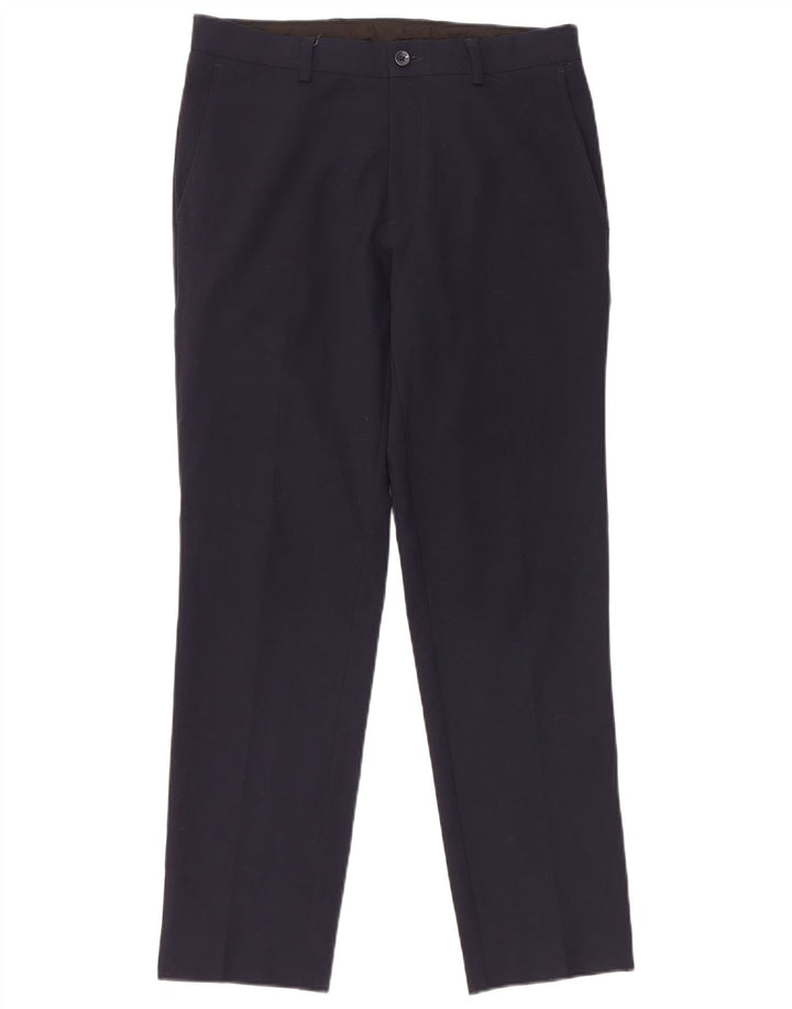 Marks & Spencer Pantalon de costume skinny pour homme W30 L29 Bleu marine Polyester
