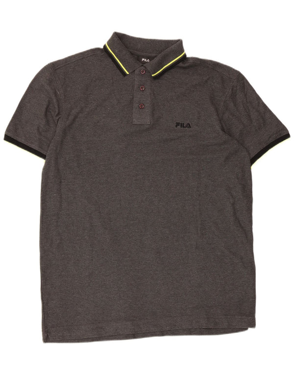 Fila Polo Homme Grand Gris Coton