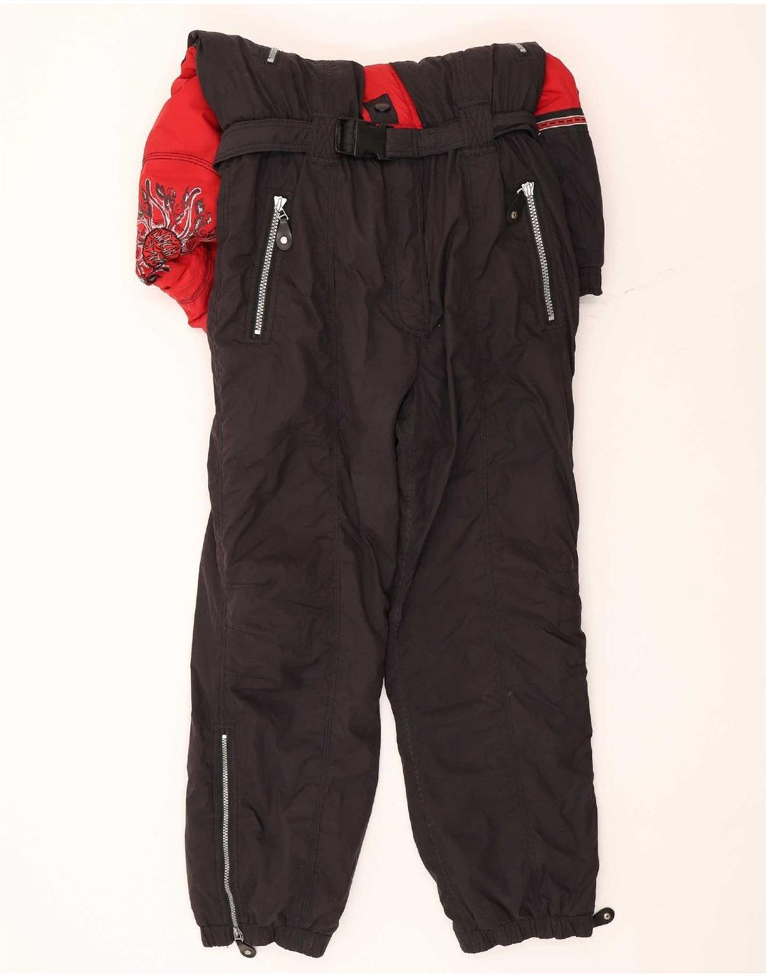 Killtec Combinaison de ski à capuche graphique pour homme Large Rouge Colorblock Polyester