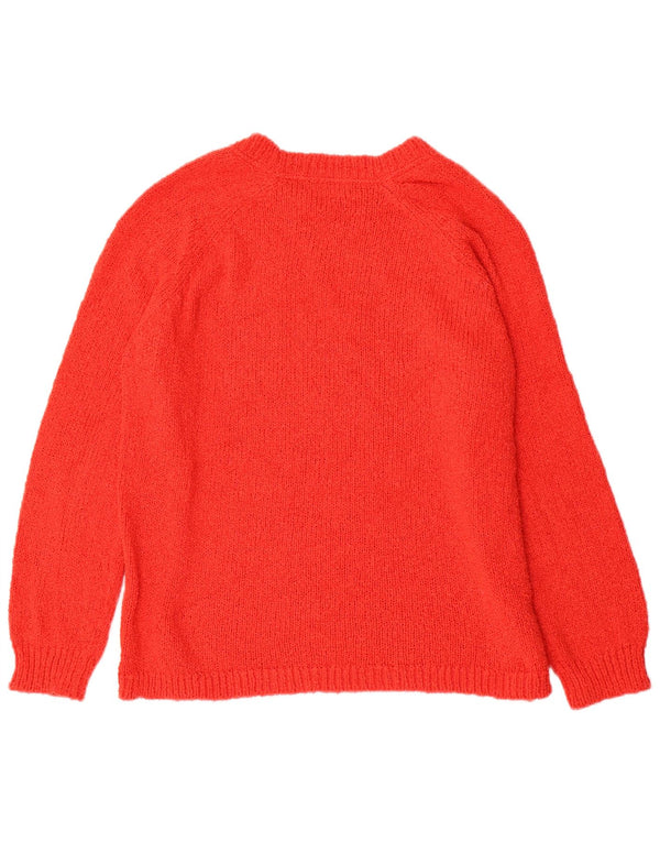 Marks & Spencer Pull col bateau pour femme UK 14 Large Rouge