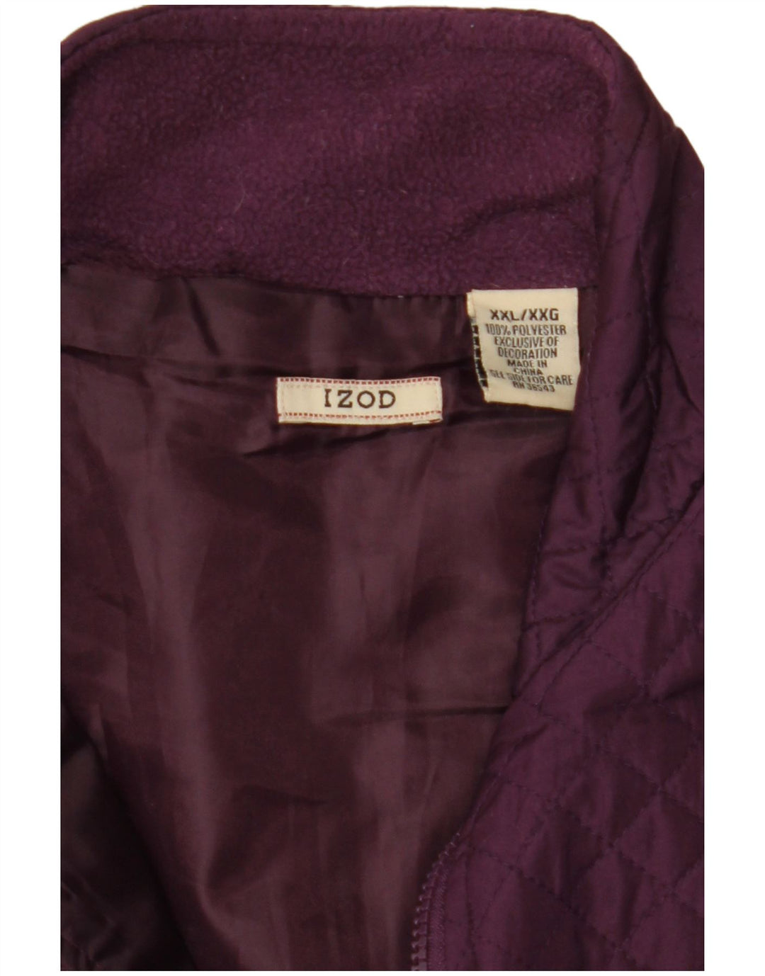 Izod Gilet matelassé pour femme UK 20 2XL Marron Polyester