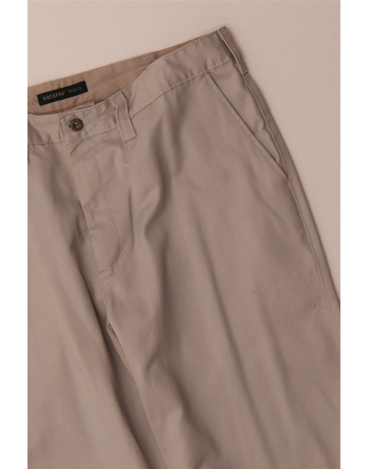 DOCKERS Pantalon Chino Droit Khakis Homme W36 L34 Beige Coton