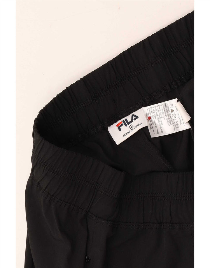 Fila Pantalon de survêtement pour femme Joggers UK 12 Medium Noir Polyester
