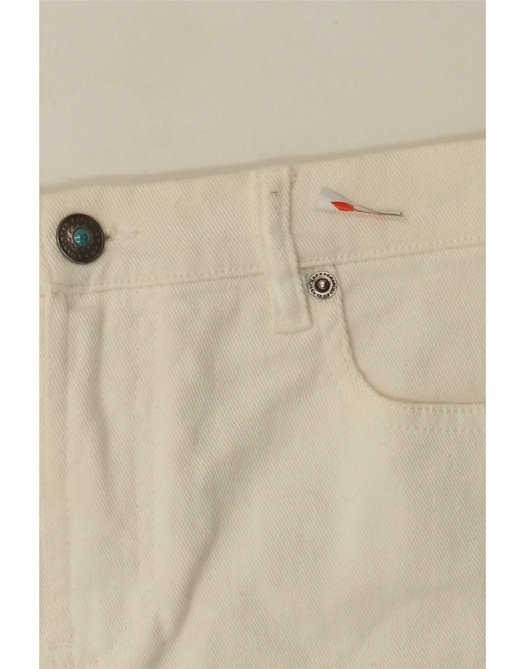 Marlboro Classics Jupe en jean pour femme IT 42 Medium W28 Coton blanc