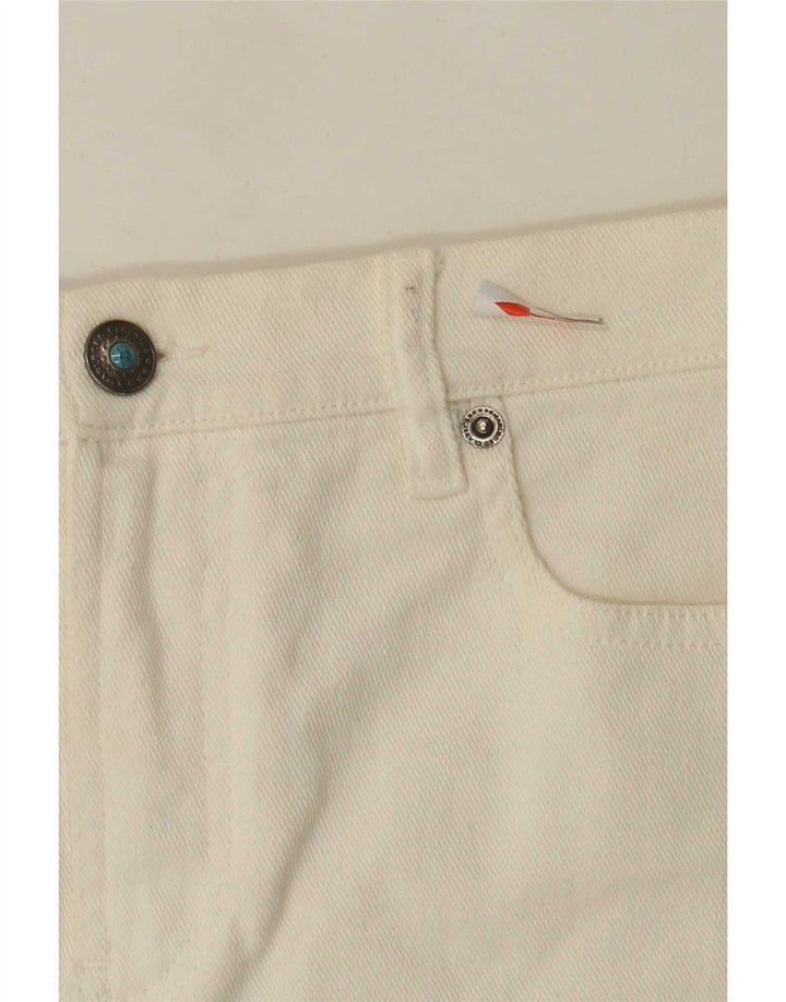 Marlboro Classics Jupe en jean pour femme IT 42 Medium W28 Coton blanc