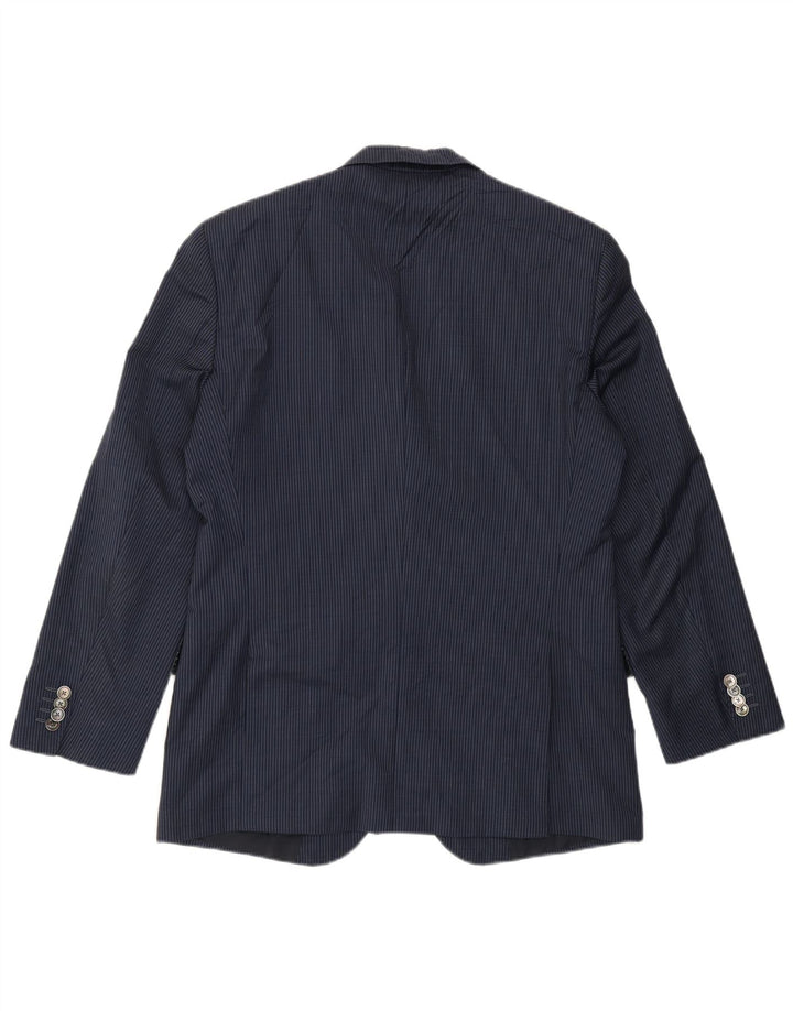 Hugo Boss Veste Blazer 2 Boutons Homme EU 50 Grande Rayure Bleu Marine