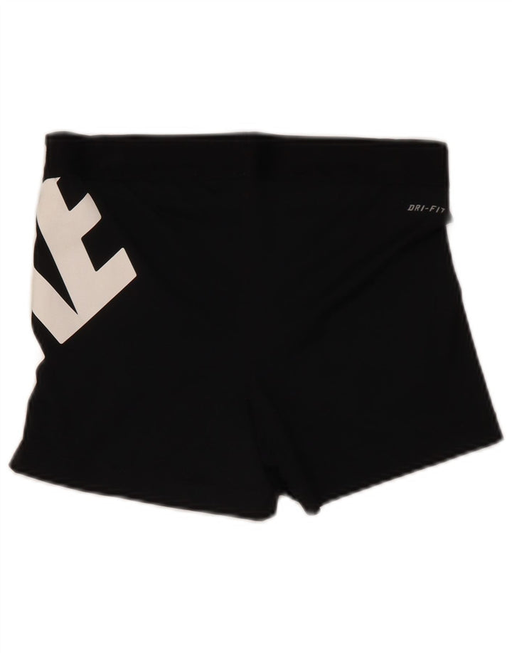 Nike Short de sport graphique pour femme UK 14 Large Noir Polyester