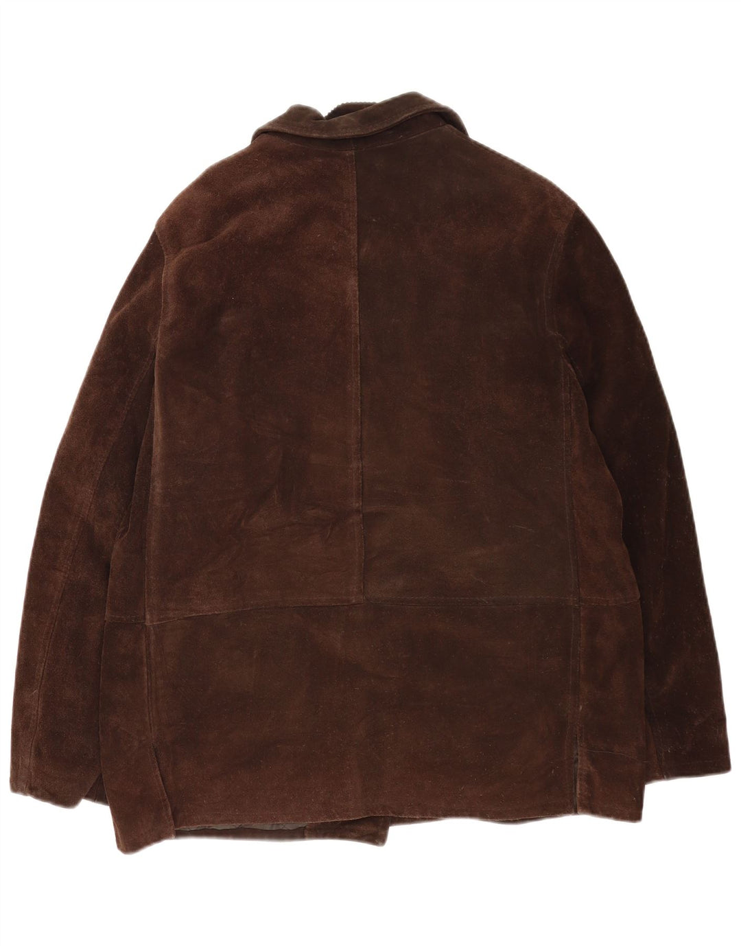 veste en daim femme vintage IT 46 grand cuir marron