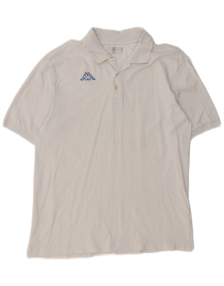 Kappa Polo Homme XL Blanc Coton
