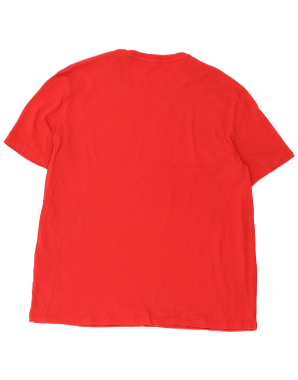 Armani Exchange T-shirt slim graphique pour homme en coton rouge 2XL