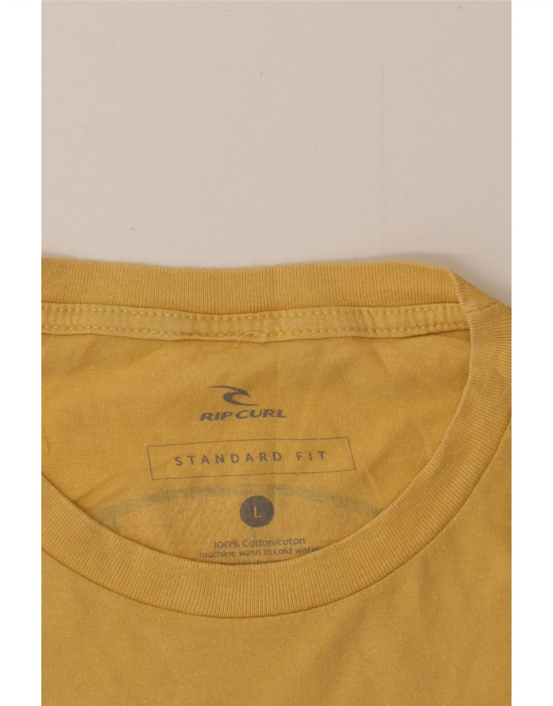 Rip Curl T-shirt graphique coupe standard pour hommes, grand coton jaune