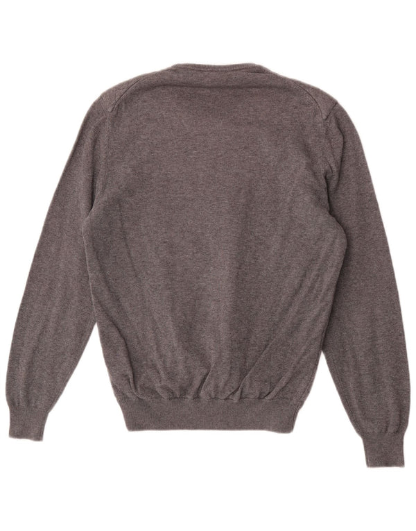 Massimo Dutti Pull ras du cou pour femme UK 14 Gris moyen Polyester