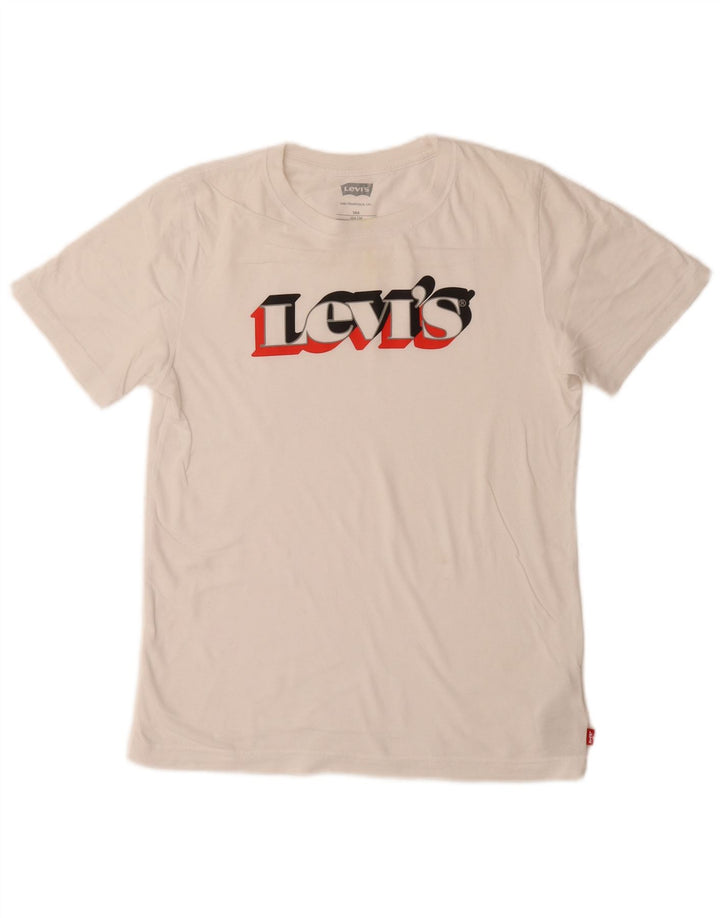 LEVI'S T-Shirt Graphique Garçon 13-14 ans Blanc Coton