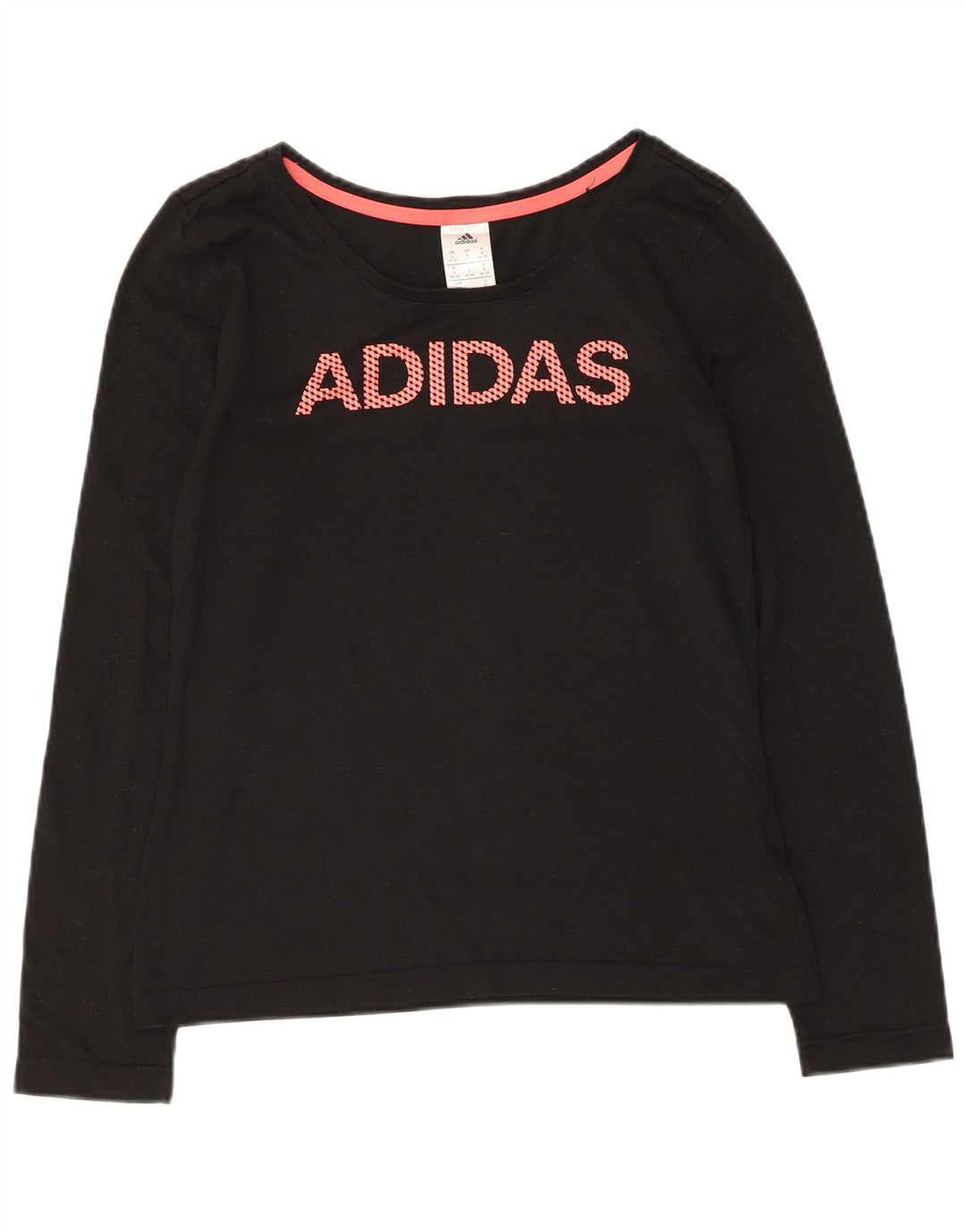 Adidas Haut graphique à manches longues pour femme UK 8/10 Petit Noir