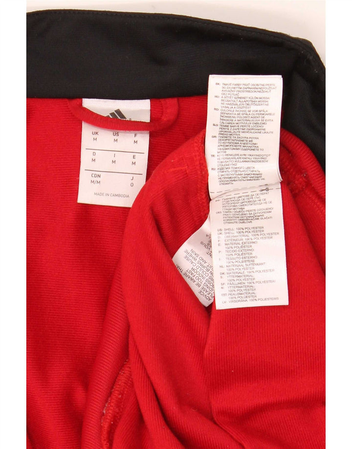 Adidas Veste de survêtement pour homme en polyester color block rouge moyen