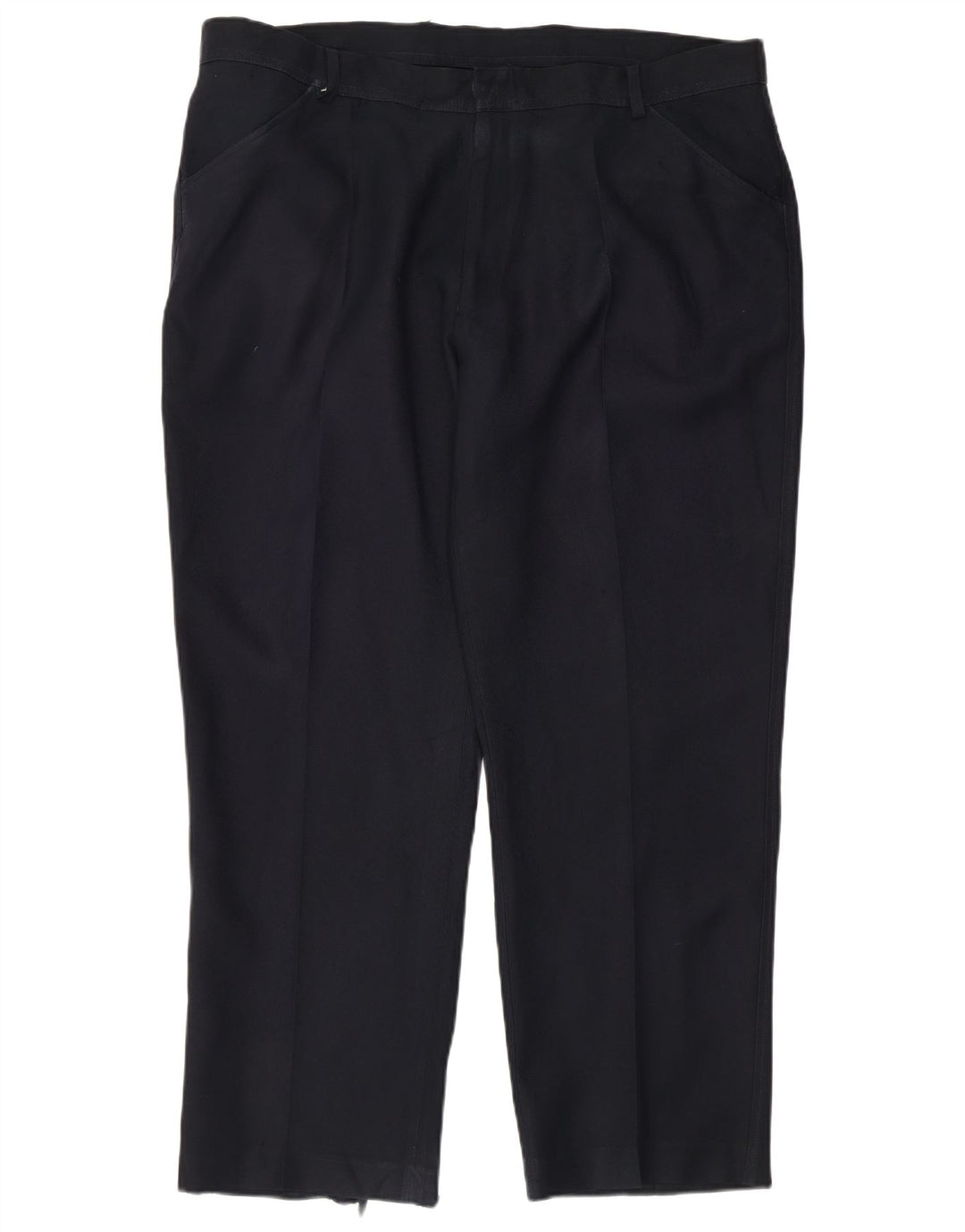 Farah Pantalon décontracté droit pour homme W42 L29 Bleu marine Polyester