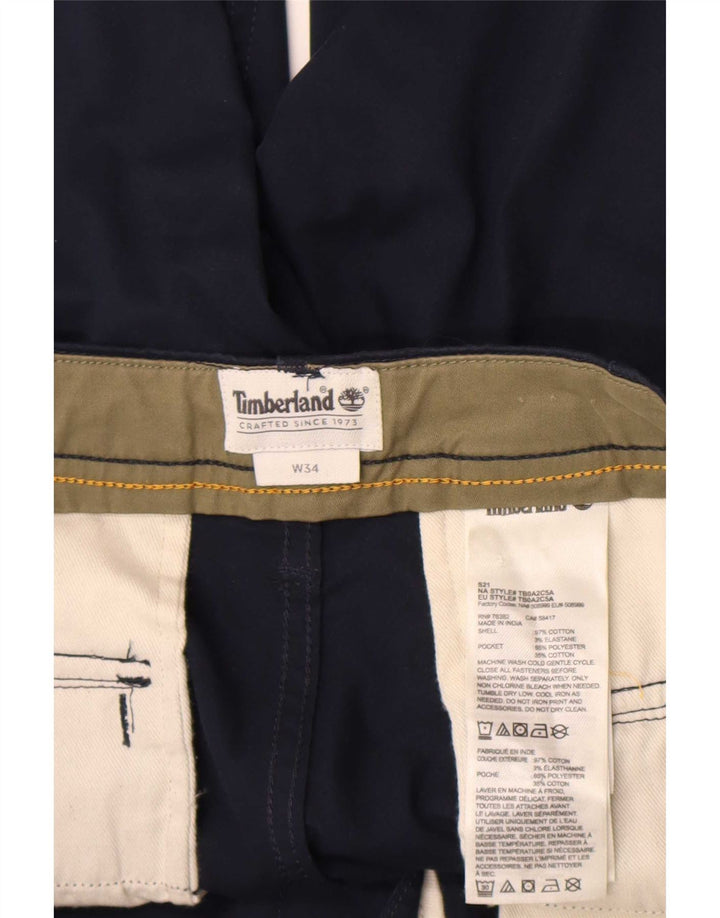 Timberland Short Cargo Homme W34 Grand Bleu Marine Coton