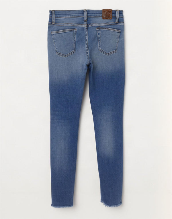 Zara Jean skinny effet vieilli pour femme EU 34 2XS W24 L26 Bleu