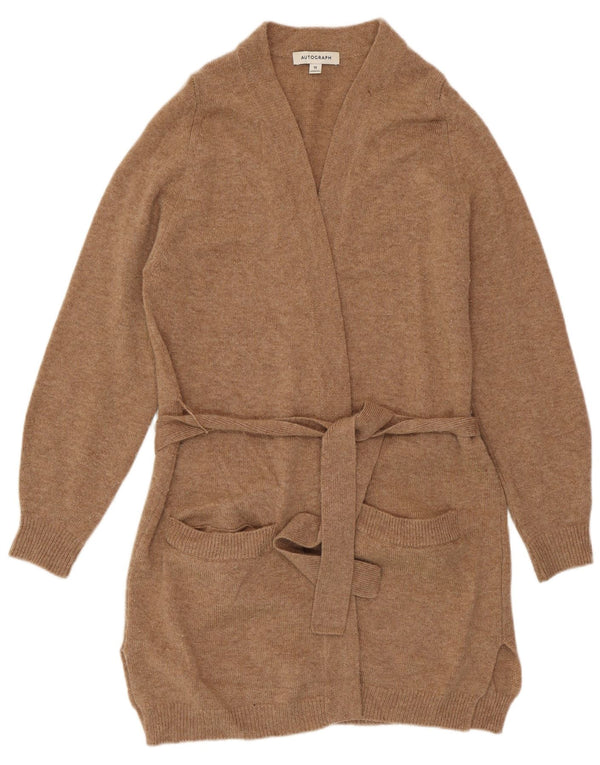 Marks & Spencer Pull cardigan long pour femme UK 10 Small Beige