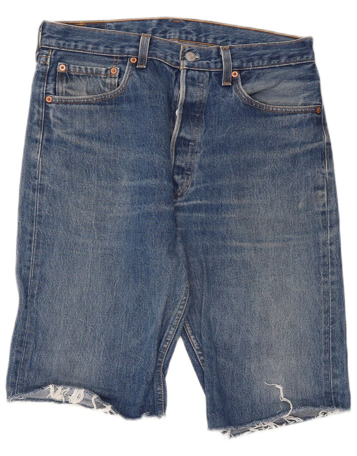 Levi's Short en Jean 501 W33 Homme Bleu Moyen