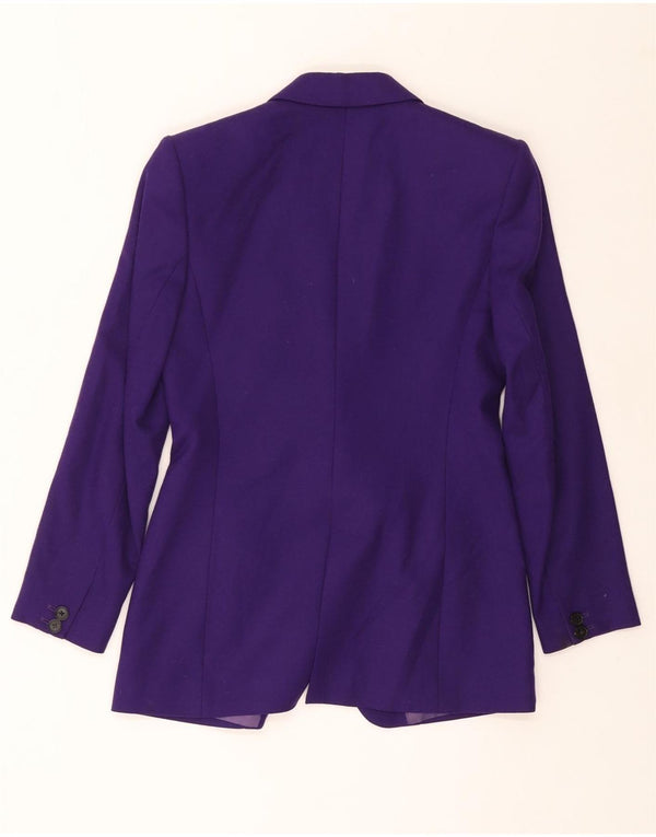 MASSIMO DUTTI Veste Blazer 1 Bouton Femme EU 36 XS Violet Laine