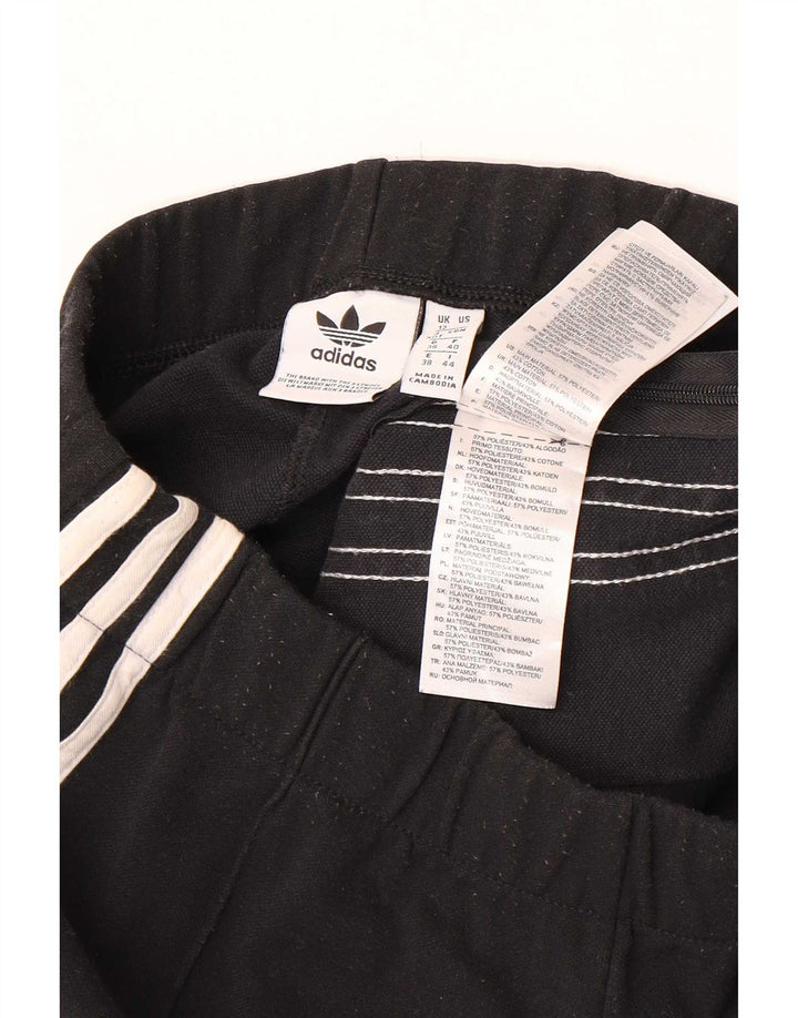 Adidas Pantalon de survêtement évasé pour femme UK 12 Medium Noir Polyester