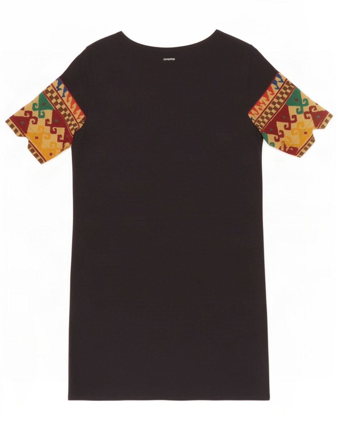 Desigual Robe droite pour femme EU 40 Viscose florale noire moyenne