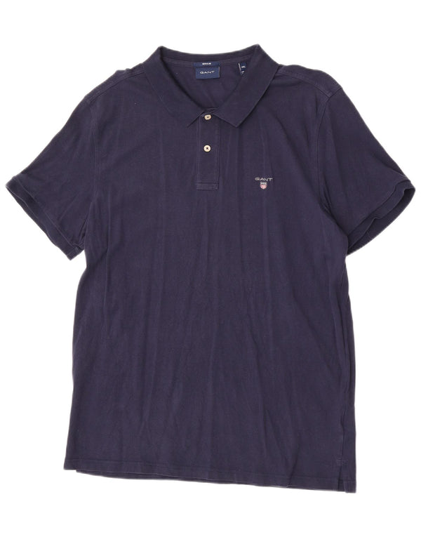 Gant Polo Regular Fit Homme 2XL Bleu Marine Coton