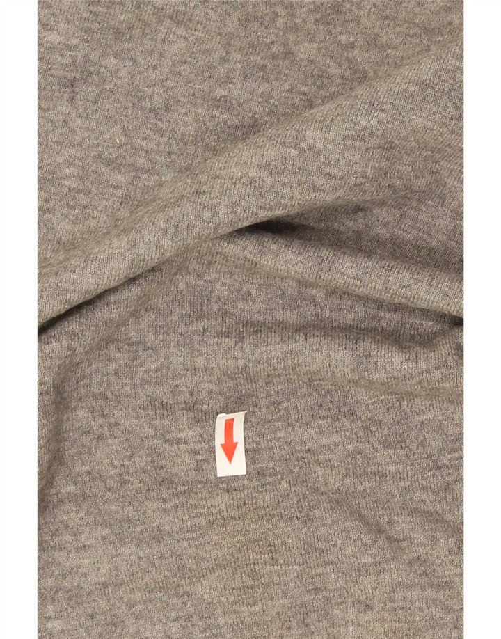 Fred Perry Pull Col Ras Du Cou Homme Gris Moyen Moucheté