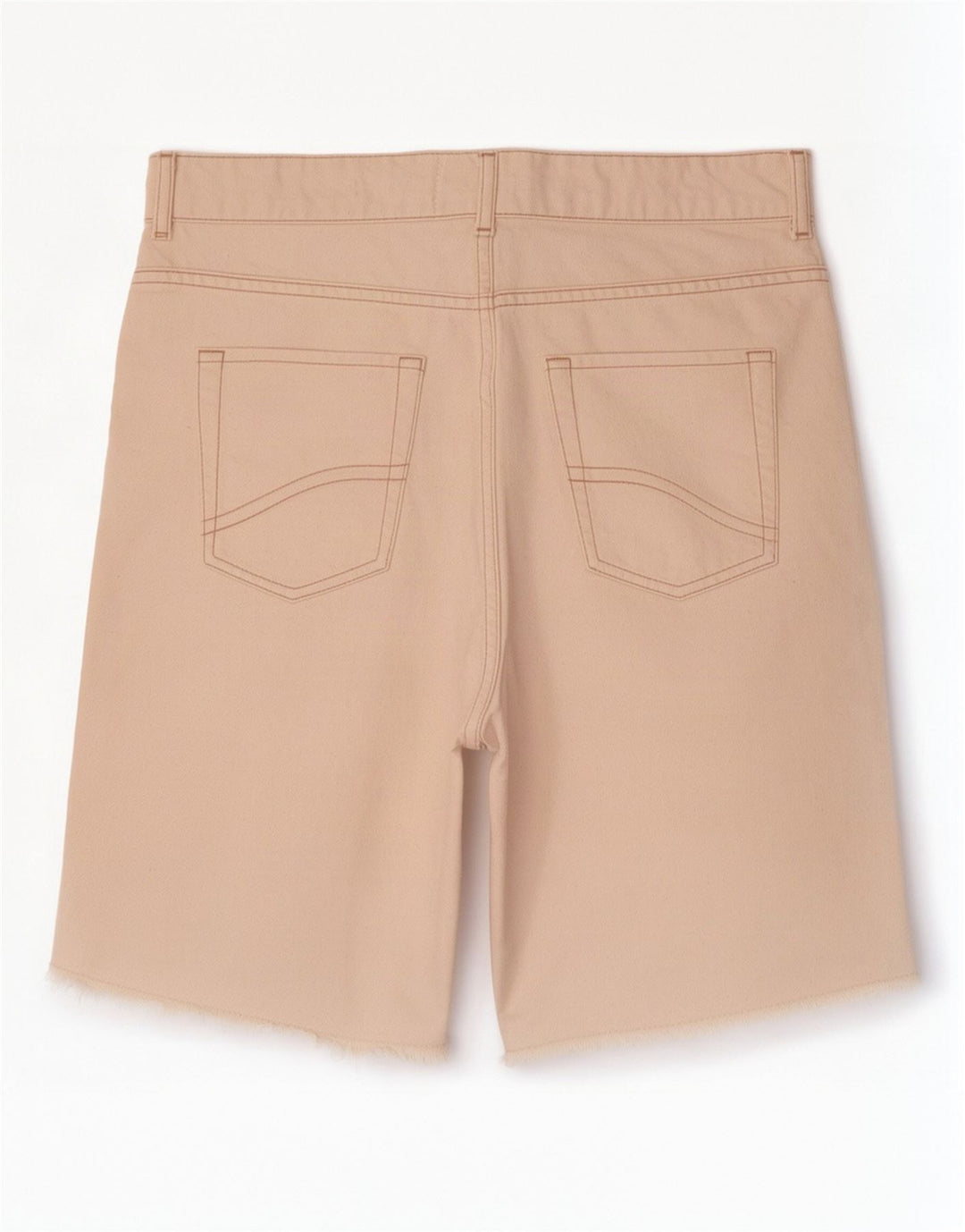 Fat Face Bermuda en jean Fleet pour femme UK 12 Medium W30 Blanc cassé