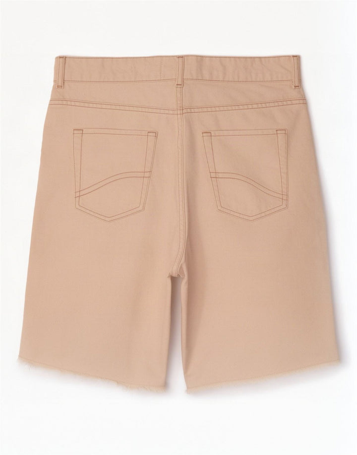 Fat Face Bermuda en jean Fleet pour femme UK 12 Medium W30 Blanc cassé
